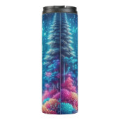 Volle maan witte wolf thermosbeker (Achterkant)