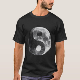 Volle Maan Ying Yang Volle Luna Yin Yang Maan Zen T-shirt