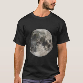 Volle Maanfase Ruimteliefde Fotografie Astronomie T-shirt