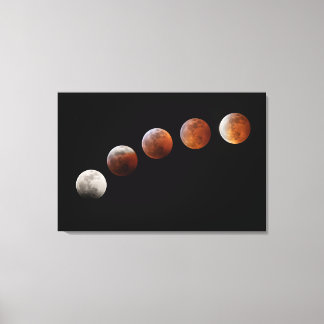 Volle Maanfasen Totale Maansverduistering | Colora Canvas Afdruk