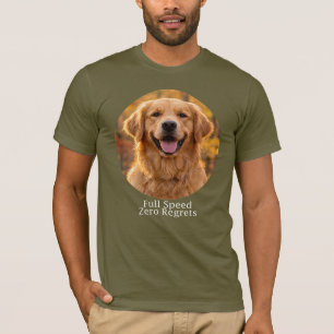 Volle Snelheid Geen Spijt Golden Retriever T-shirt