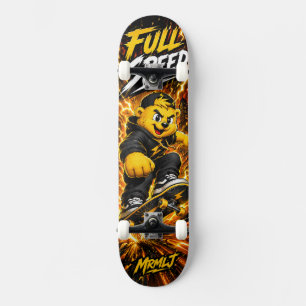 Volle Snelheid Gouden Bliksem Monster Skate Grafis Skateboard