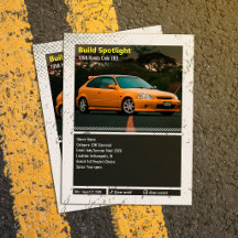 Volledig aangepaste Car Show Winnaar Snapshot Kaar