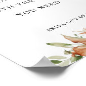 Volledig aangepaste tekst, oorverdovende bloemen b poster (Hoek)