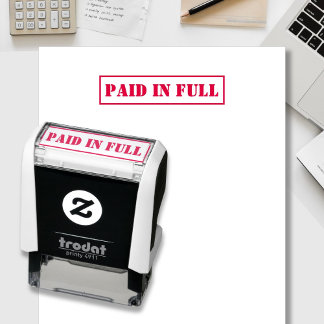 Volledig aangepaste tekst zelfinkend stempel