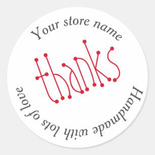 Volledig aanpasbaar dank je sticker
