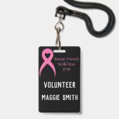 Volledig aanpasbaar naamkaartje badge (Voorzijde met lanyard)