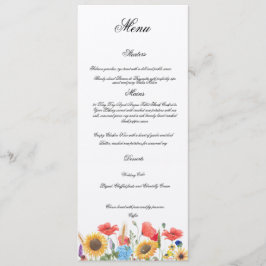 Volledig Aanpasbare Trouwmenu Menu