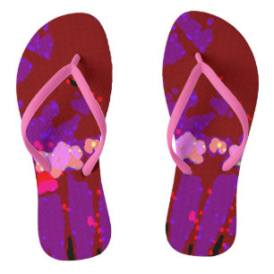 Volledig Abstract Bougainvillea Teenslippers