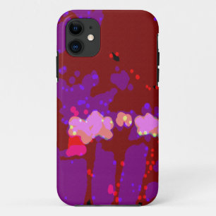 Volledig Abstracte Bougainvillea iPhone 11 Hoesje