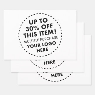 VOLLEDIG AFBEELDING 30% OFF Bulk Kopen Korting 3 x Inpakpapier Vel