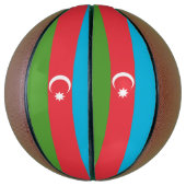 Volledig basketbal met vlag van Azerbeidzjan (Verticaal)