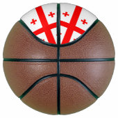 Volledig basketbal met vlag van Georgië (Rechts)