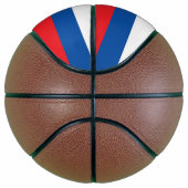 Volledig basketbal met vlag van Slowakije (Rechts)