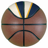 Volledig basketbal met vlag van Tulsa, Oklahoma (Rechts)