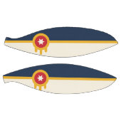 Volledig basketbal met vlag van Tulsa, Oklahoma (Panelen)