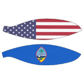 Volledig Basketball met vlag van Guam, VS Mini Basketbal (Panelen)