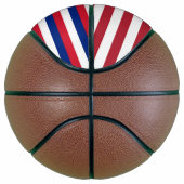 Volledig Basketball met vlag van Hawaii, VS Mini Basketbal (Rechts)