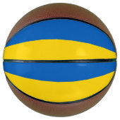 Volledig Basketball met vlag van Oekraïne Basketbal (Voorkant)