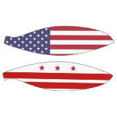 Volledig Basketball met vlag van Washington DC Mini Basketbal (Panelen)