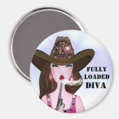 VOLLEDIG BELASTE DIVA Magnet Magneet (Voorkant / Achterkant)