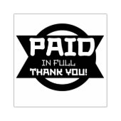 VOLLEDIG BETAALD DANK U RUBBERSTEMPEL (Afrduk)
