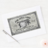 Volledig bewerkbare  Apple Cider Label grijs (Envelop)