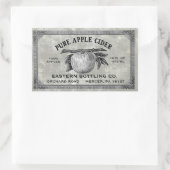 Volledig bewerkbare  Apple Cider Label grijs (Tas)