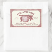 Volledig bewerkbare  Apple Cider Label Red (Tas)