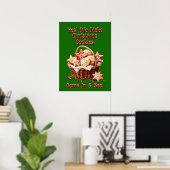 Volledig bewerkbare kerstkoekjes poster (Thuiskantoor)