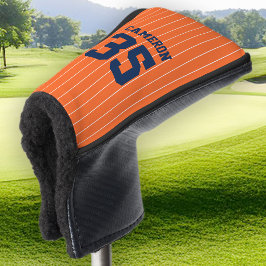 Volledig bewerkbare kleuren Baseball Jersey Stripe Golfheadcover