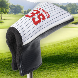 Volledig bewerkbare kleuren Baseball Jersey Stripe Golfheadcover