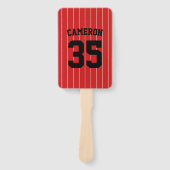 Volledig bewerkbare kleuren Baseball Jersey Stripe Handwaaier (Voorkant)