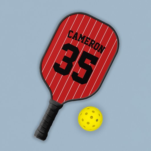 Volledig bewerkbare kleuren Baseball Jersey Stripe Pickleball Paddle