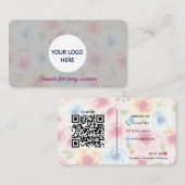 Volledig bloemen visitekaartje (Voorkant / Achterkant)