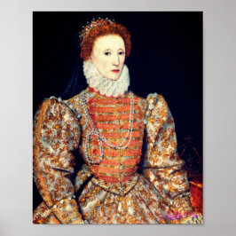 Volledig Body Portret van koningin Elizabeth I van Poster