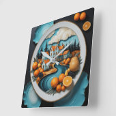 Volledig Bord Vierkante Klok (Hoek)