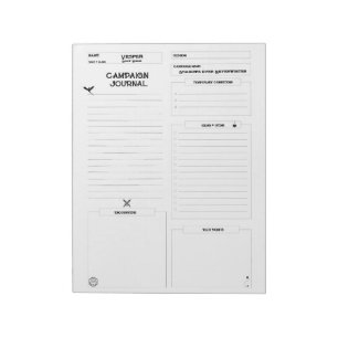 Volledig D&D Campaign Journal Notitieblok