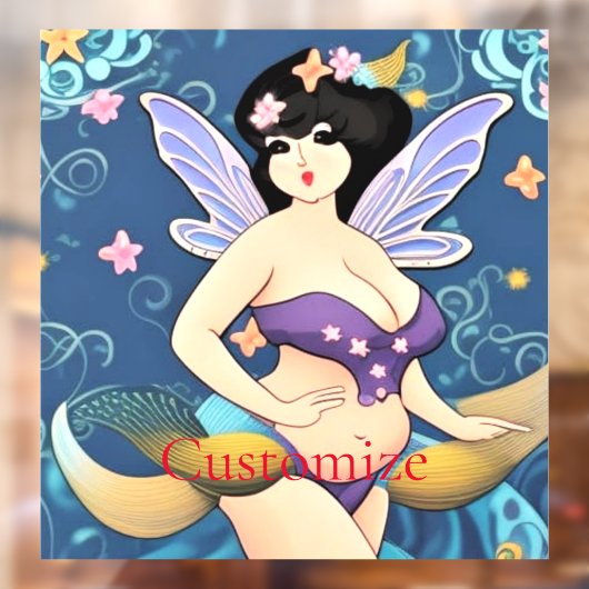 Volledig-figuur Fairy Goddess Thunder_Cove Raamsticker (Vel 2)