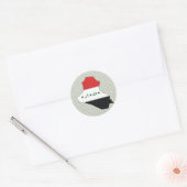 Volledig formaat van de Irakese vlaggenkaart Ronde Sticker (Envelop)