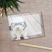 Volledig fotoontwerp met aangepaste naam post-it® notes