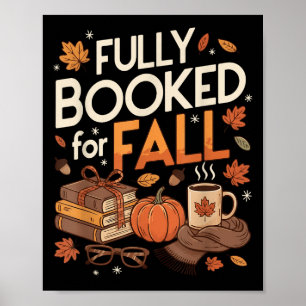 Volledig Geboekt Voor Herfst Boeken Pompoen Herfst Poster
