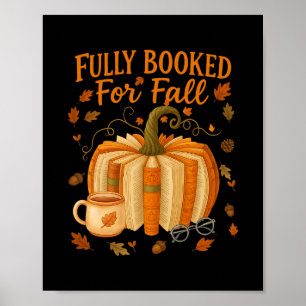 Volledig geboekt voor herfstboeken Pompoen Herfst  Poster