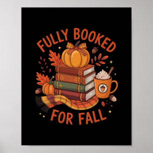 Volledig geboekt voor herfstboeken Pompoen Herfst Poster