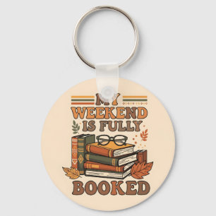 Volledig geboekte weekend design sleutelhanger