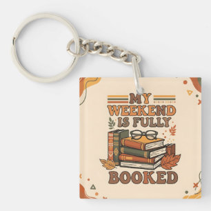 Volledig geboekte weekend design sleutelhanger