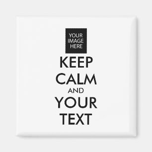 Volledig Gepersonaliseerde KEEP CALM en JOUW TEKST Magneet