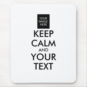 Volledig Gepersonaliseerde KEEP CALM en JOUW TEKST Muismat