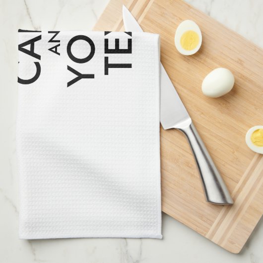 Volledig Gepersonaliseerde KEEP CALM en JOUW TEKST Theedoek (Quarter Fold)