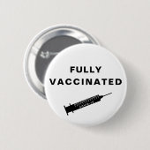 Volledig gevaccineerd Covid-19 Ronde Button 5,7 Cm (Voorkant /achterkant)
